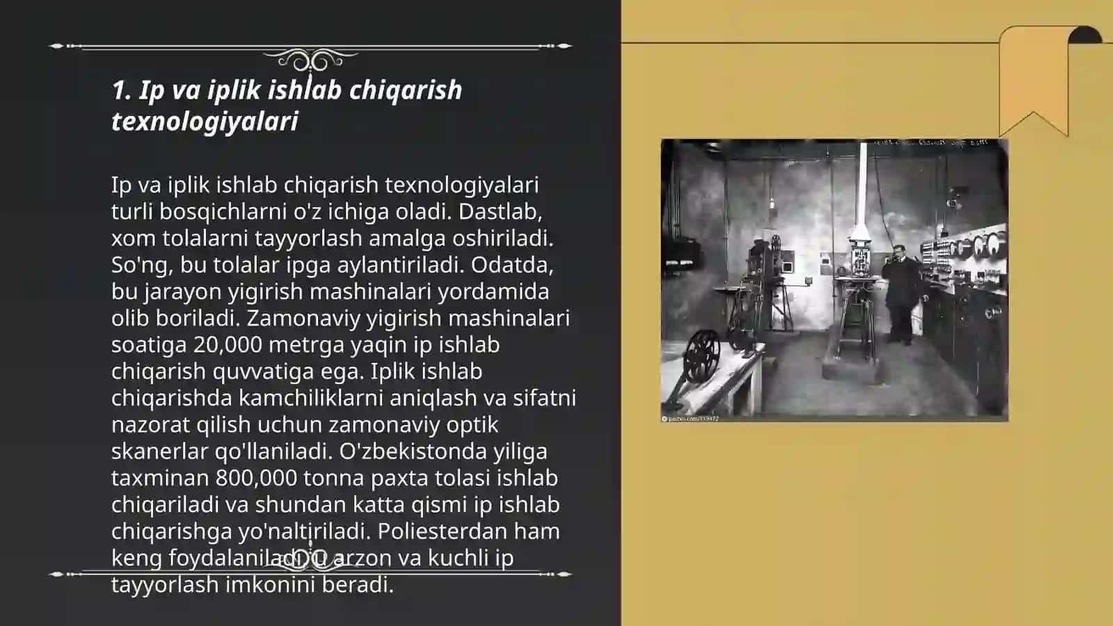 Jun to'qimalar ishlab chiqarish texnika va texnologiyalari 3