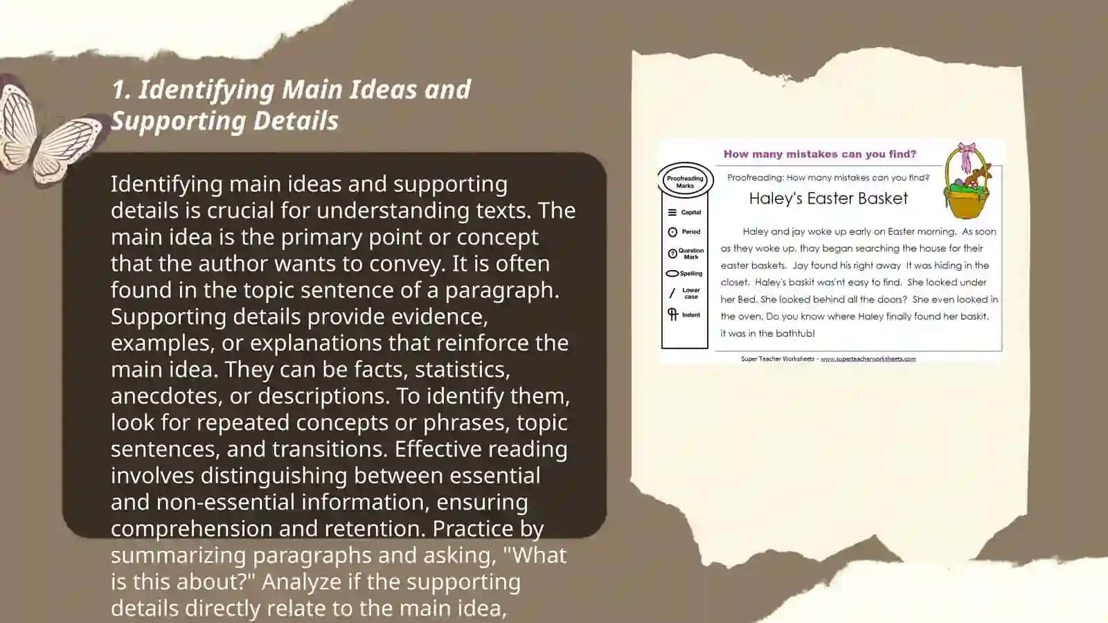 Identifying Main Ideas and Supporting Details 3