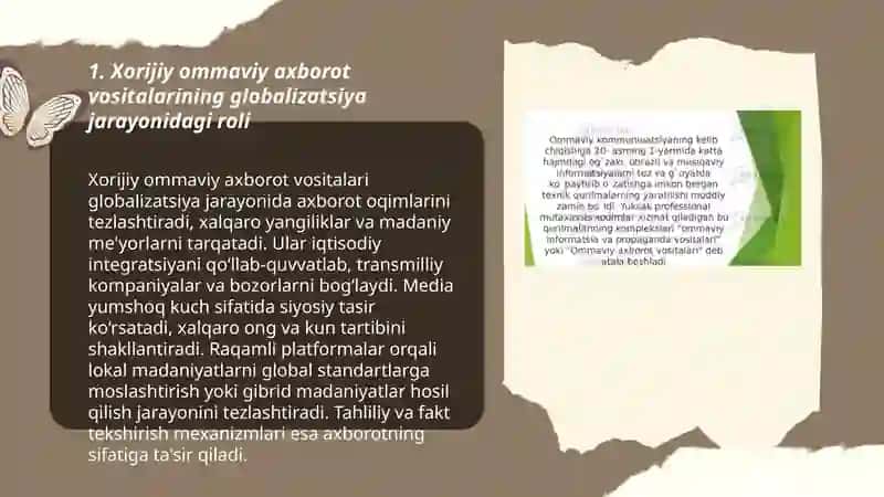 Xorijiy ommaviy axborot vositalarini media zamonidagi oʻrni 3
