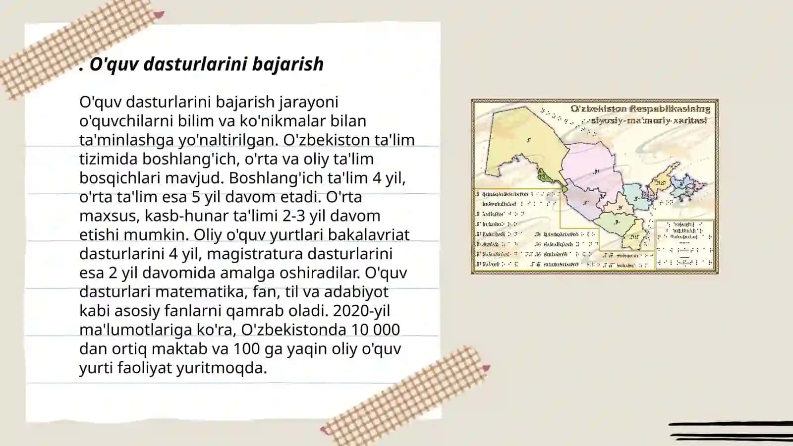 O'zbekiston Respublikasi "Ta'lim to'g'risida"gi qonunida pedagog va xodimlarning majburiyatlari 3