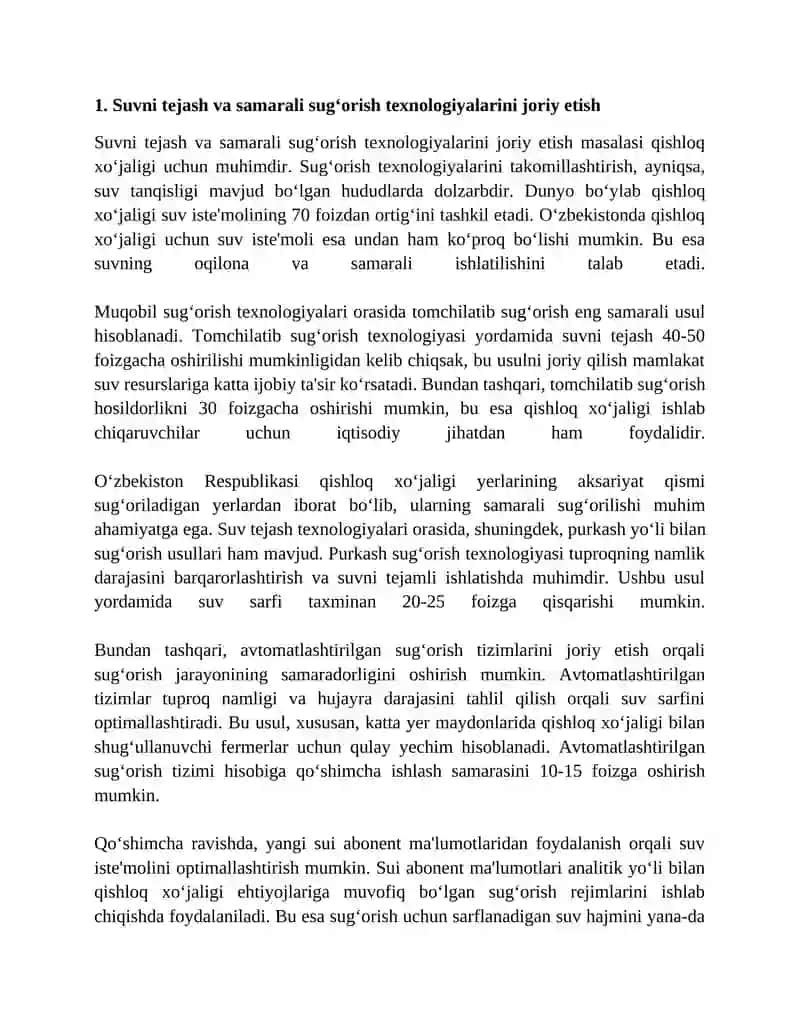 OROL MUAMMOSI VA EKOLOGIK BARQARORLIKNI TA'MINLASH BORASIDA AMALGA OSHIRILAYOTGAN CHORA-TADBIRLAR 3