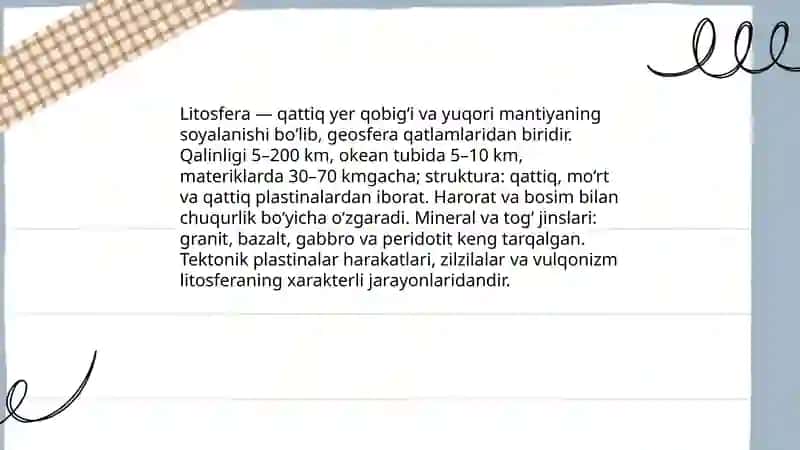 Litosfera 3