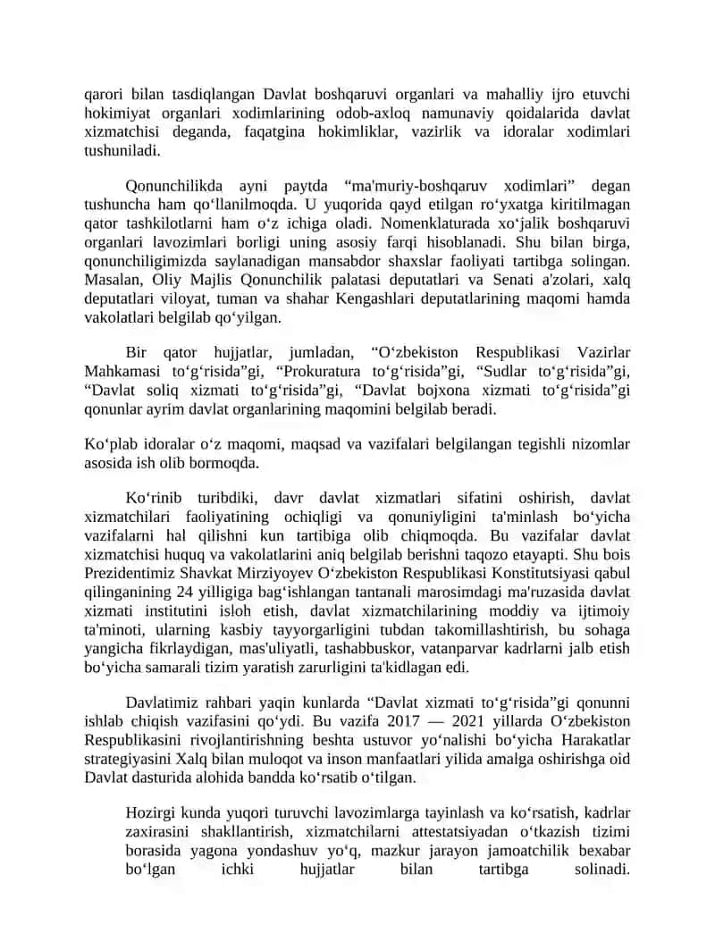 Mustaqillik yillarida davlat boshqaruv tizimida amalga oshirilgan islohatlarning xususiyatlari 3