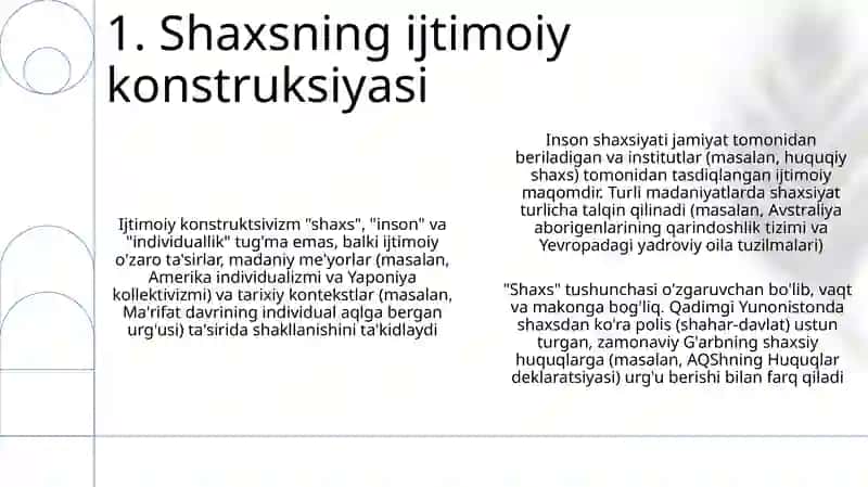 Shaxsiyat va shaxsning tuzilmalari 3