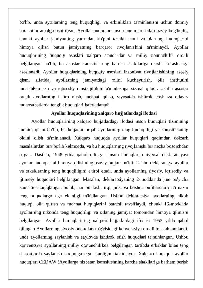 Ayollar huquqini ta’minlashning kafolatlari 3