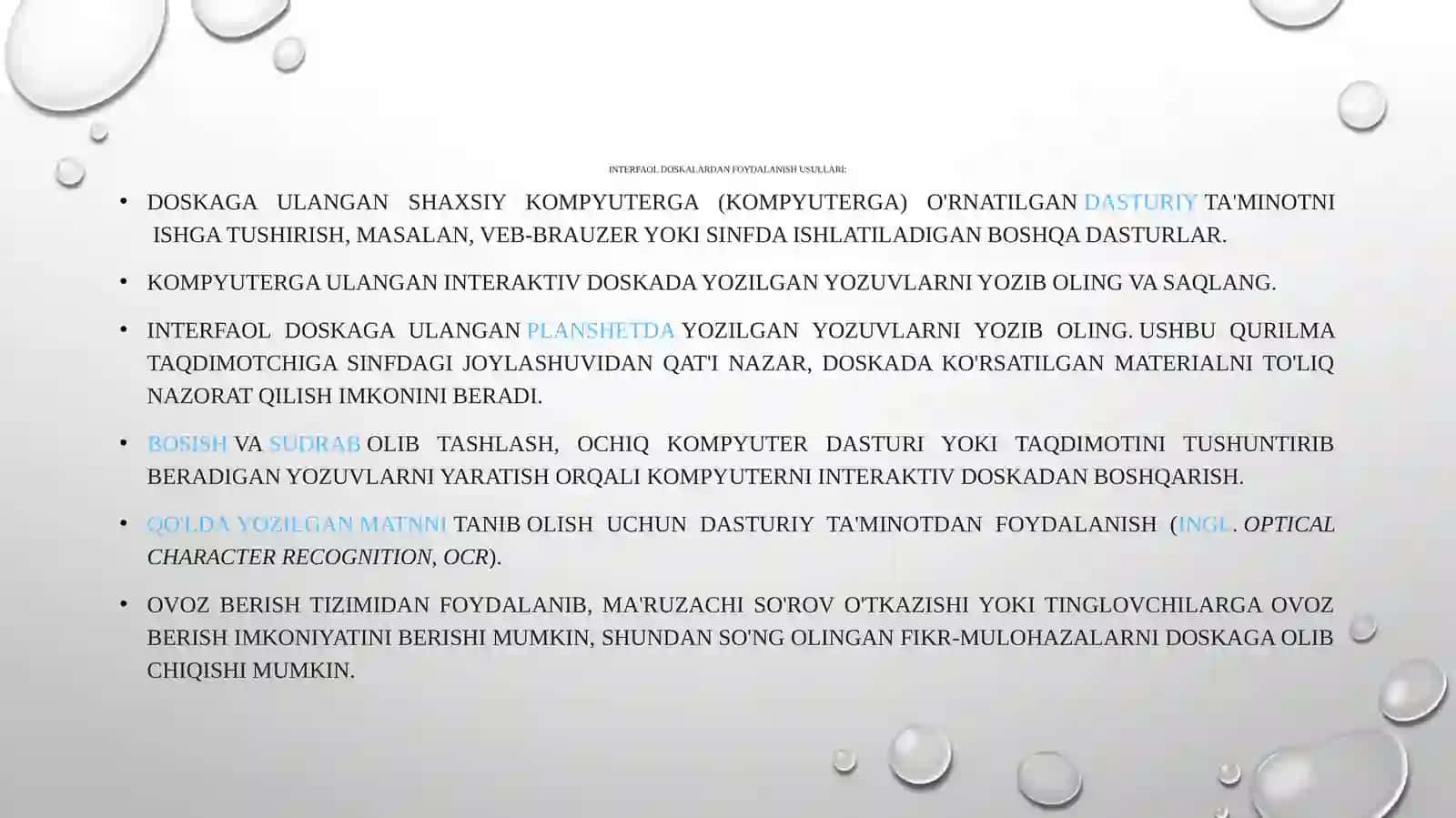 Zamonaviy interaktiv texnologiyalar (elektron doska) bilan ishlash 3
