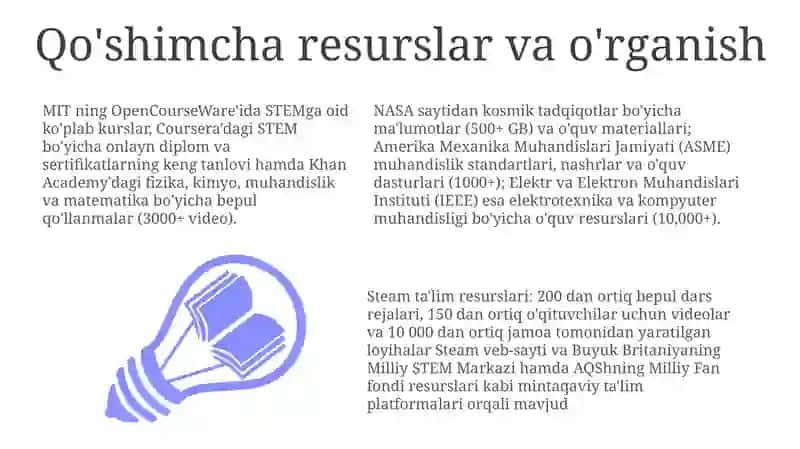 Steam ta'limi: Yangicha o'rganish usuli 3