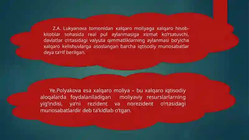 Xalqaro moliya bozorlari 3