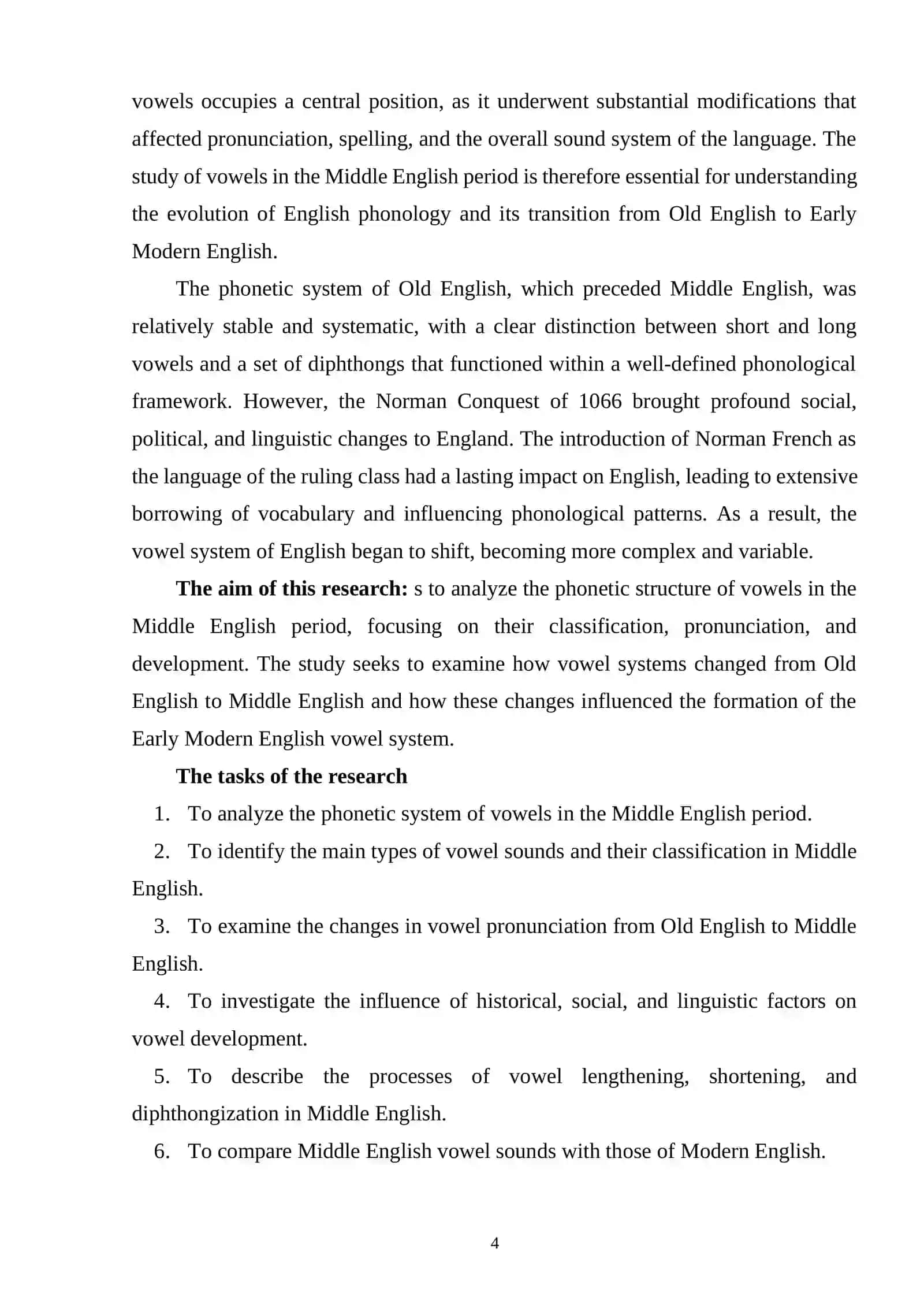 PHONETIC STRUCTURE OF VOWELS IN THE MIDDLE ENGLISH PERIOD 3