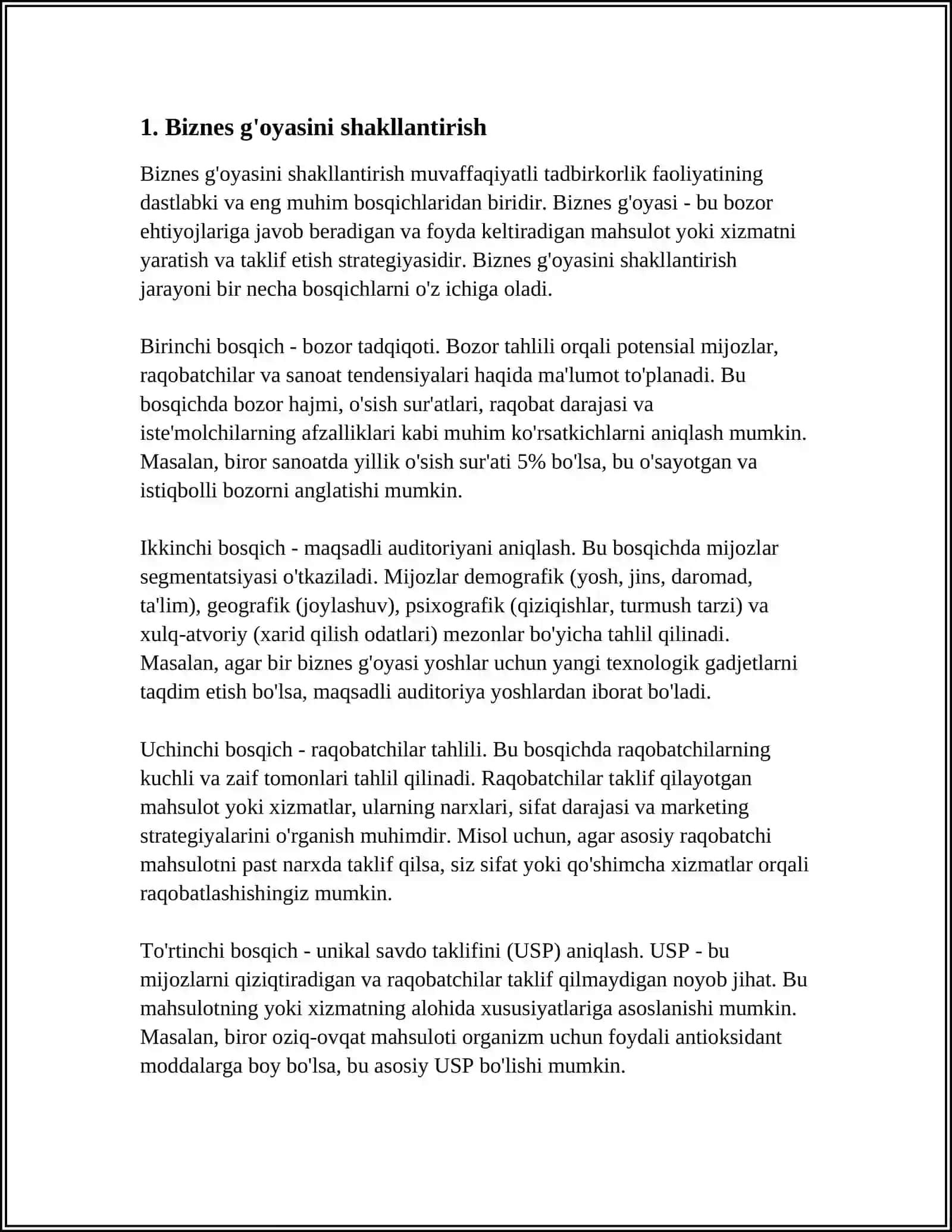BIZNESDA FIKRLAW DIZAYNI MUSTAQIL ISH 3