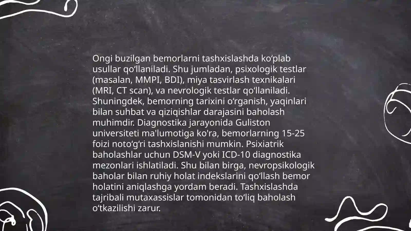 Ongi buzilgan bemorlar holatini baxolash yordam berish tadbirlar haqida 3