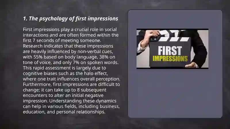 First impression 3