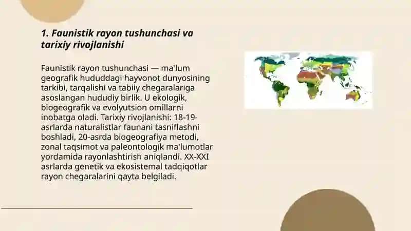 Yer yuzasining faunistik rayonlari 3