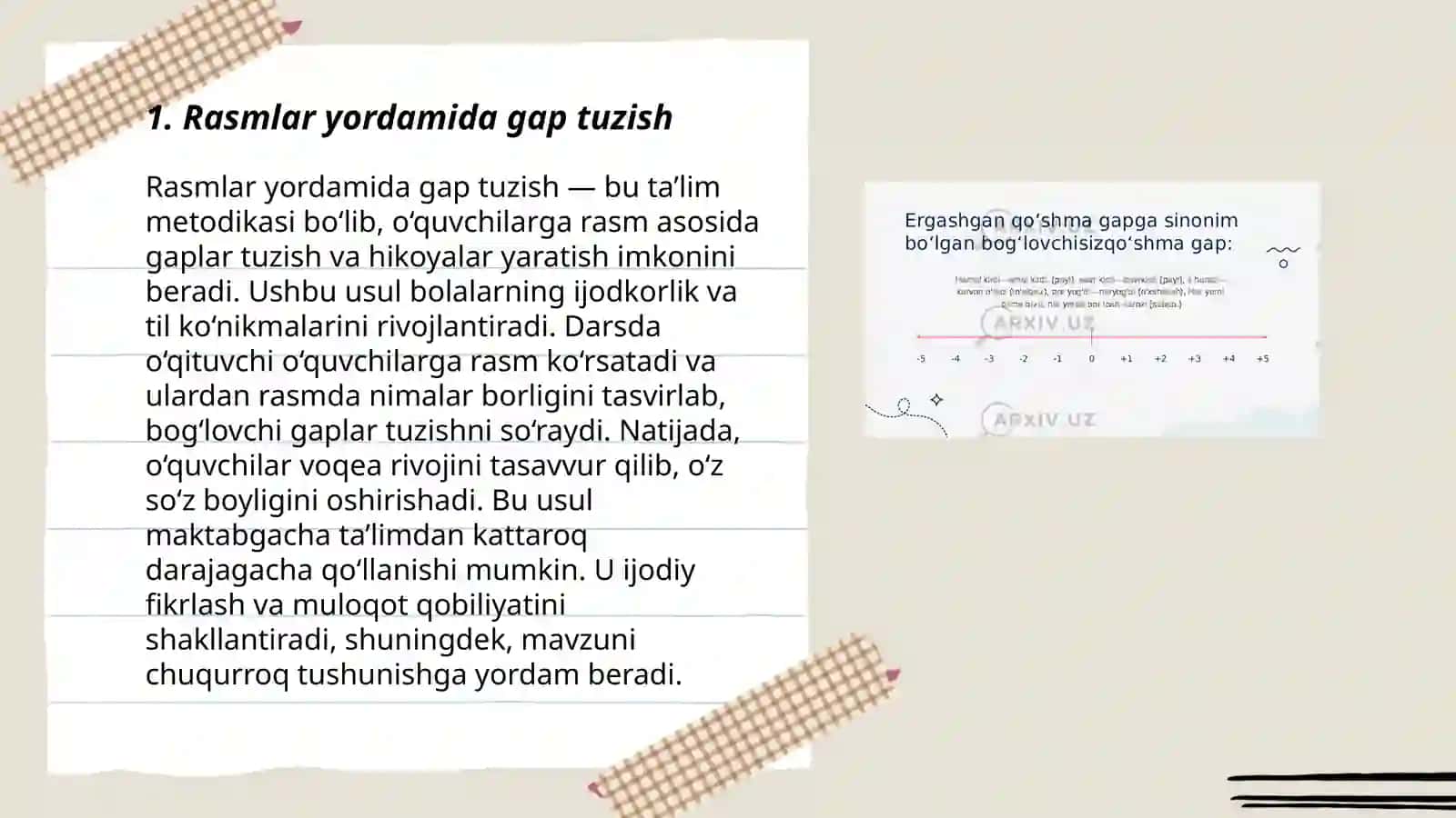 Rasmlar yordamida gap tuzish 3