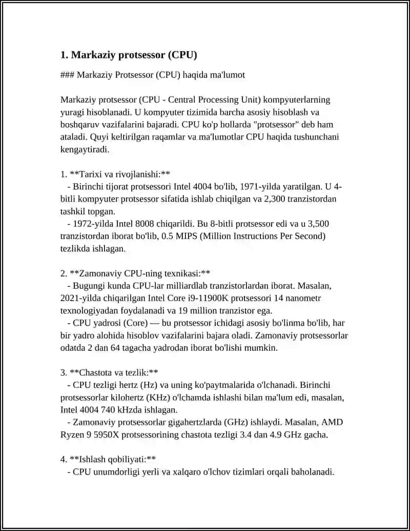 Markaziy protsessor (CPU) 3