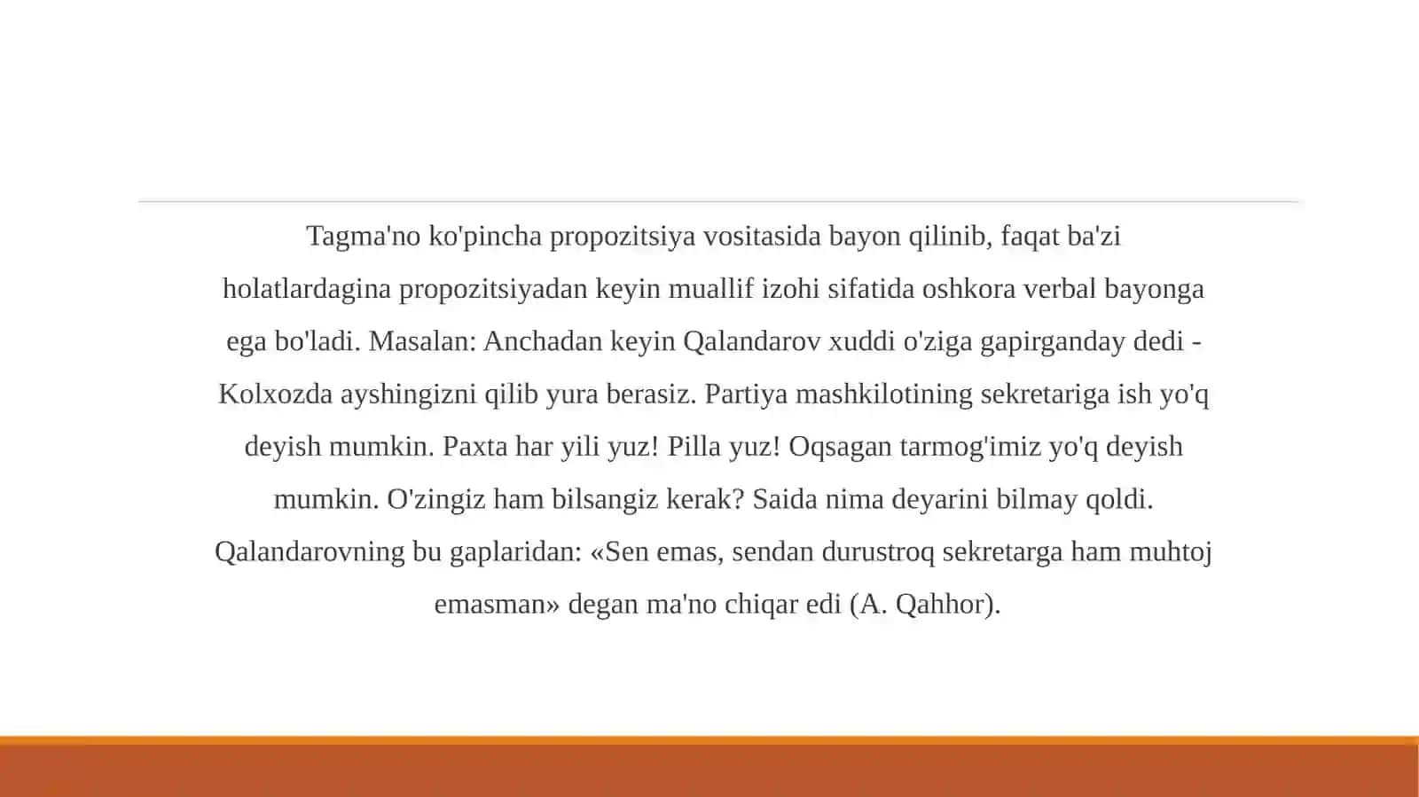PPT O‘zbek va arab tillarida tagma’no va presuppozitsiyaning ifodalanishi 3