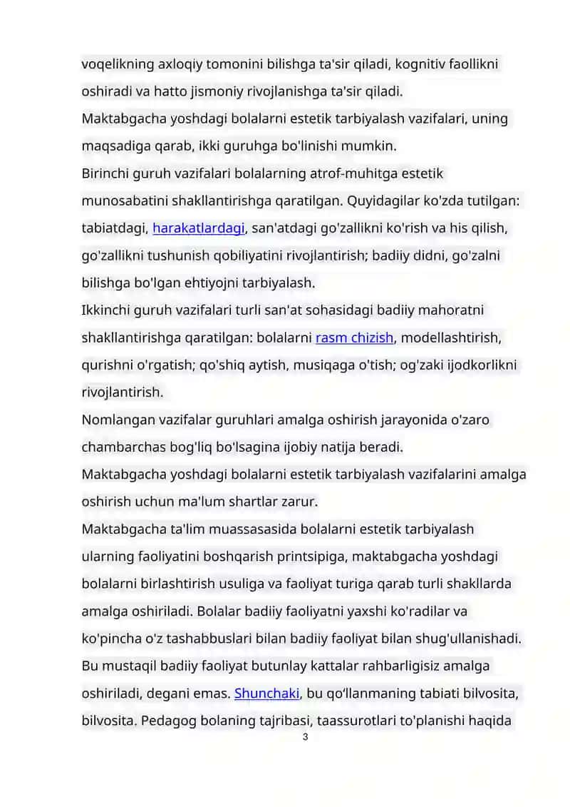 Maktabgacha yoshdagi bolalarni estetik tarbiyalashda o‘quv o‘yinlarining o‘rni 3