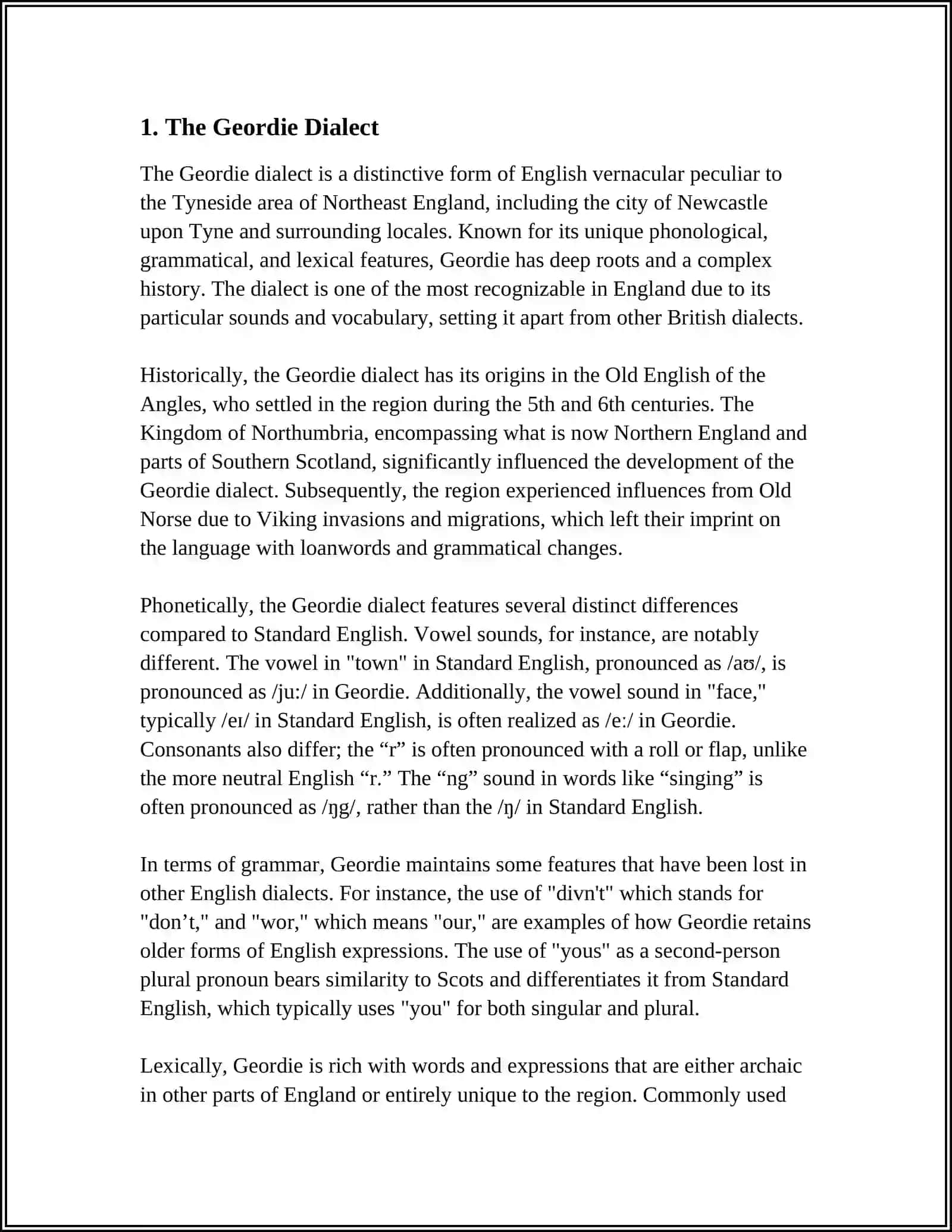 LOCAL DIALECTS IN THE BRITISH ISLES 3