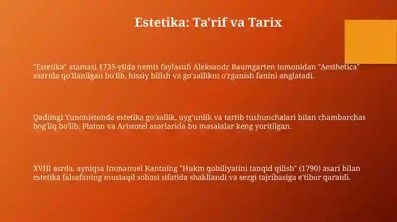 Estetika 3