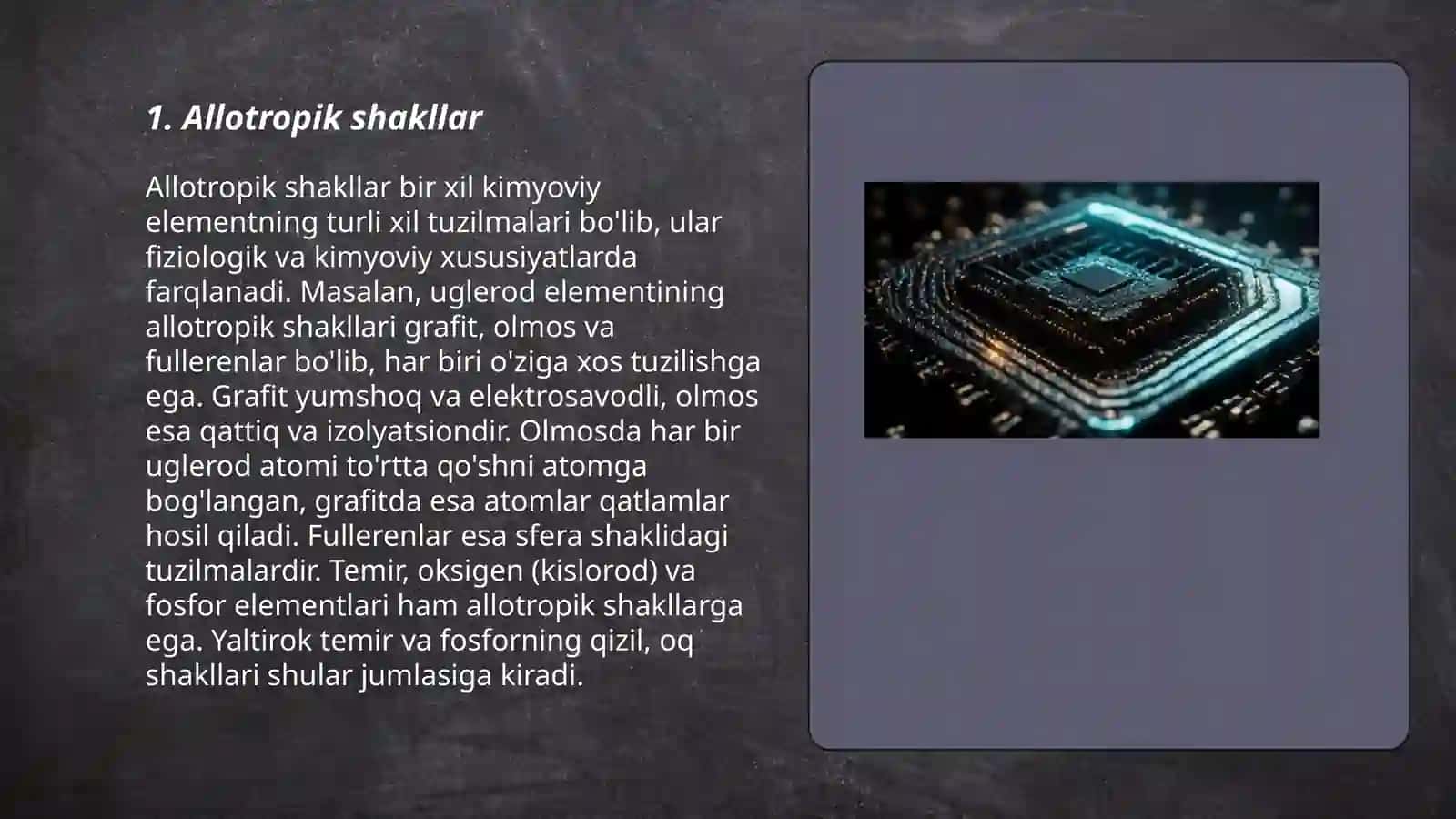 Allotropik shakllar 3