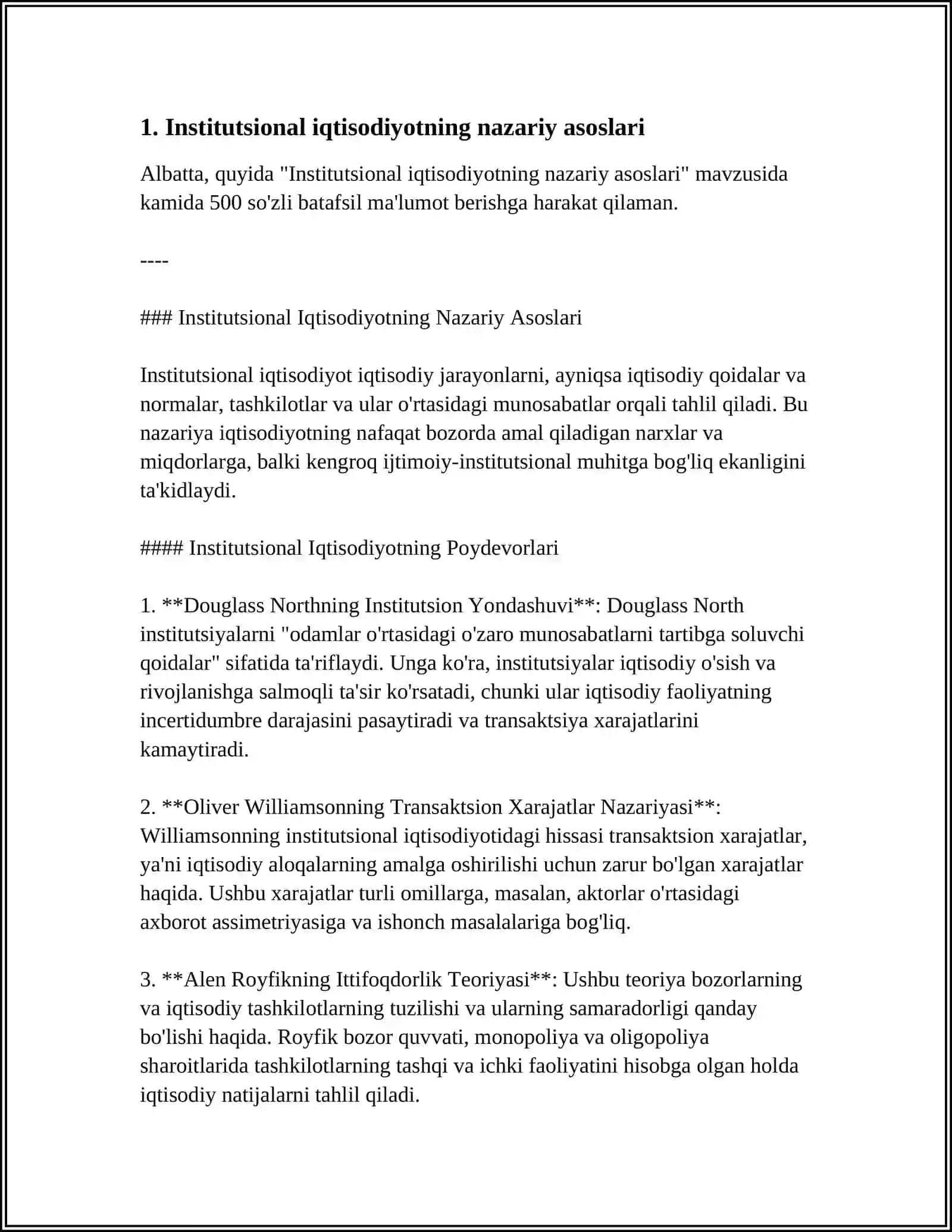 Institutsional Iqtisodiyotning Nazariy Asoslari 3