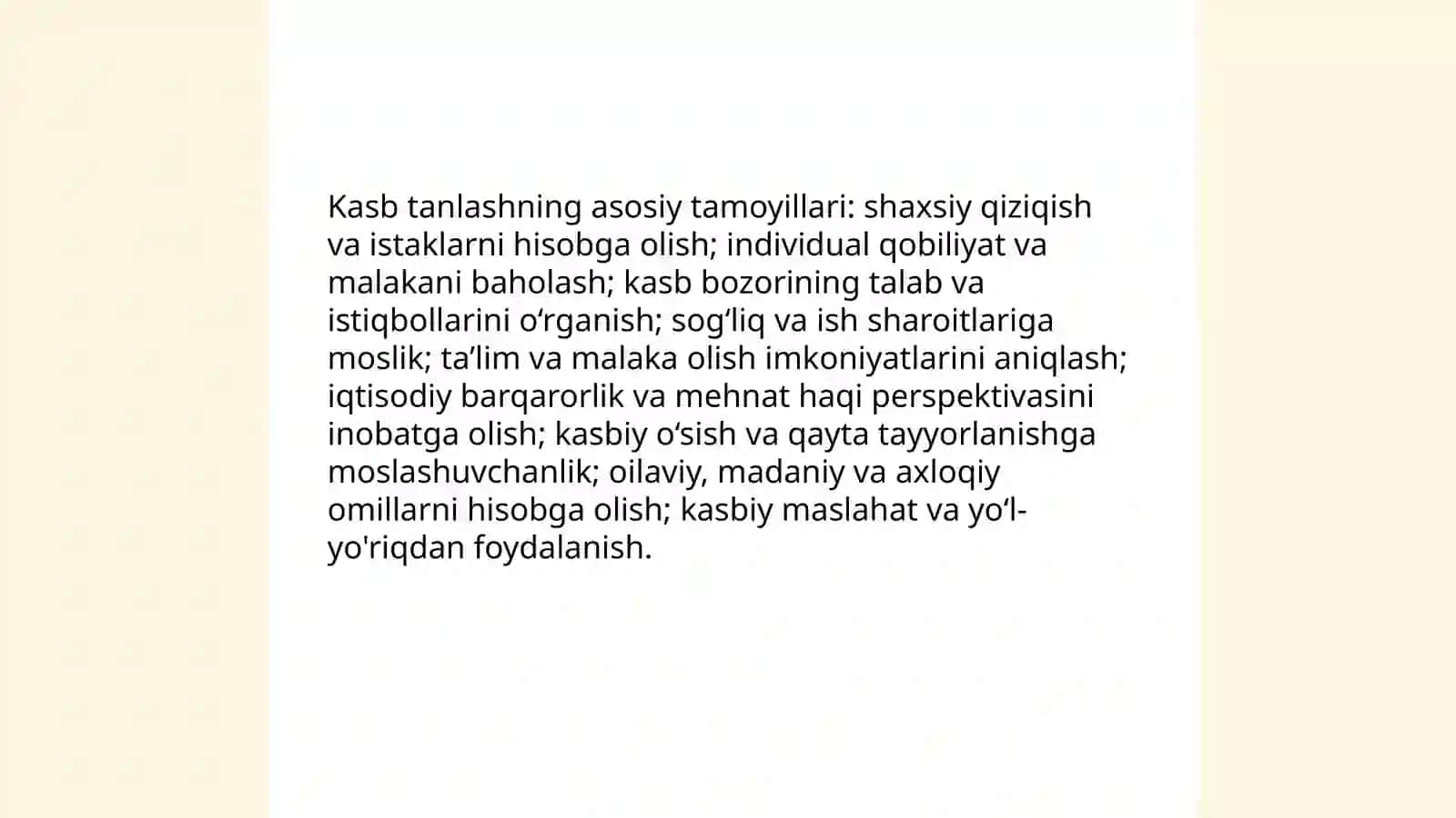 Kasb tanlashga yònaltirish va kasb tanlash 3