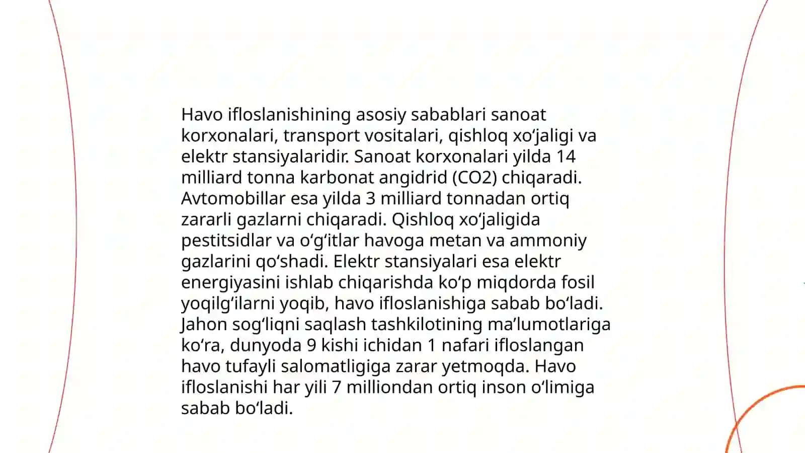 Oʻzbekistonda atmosferani muhofaza qilish muammolari 3