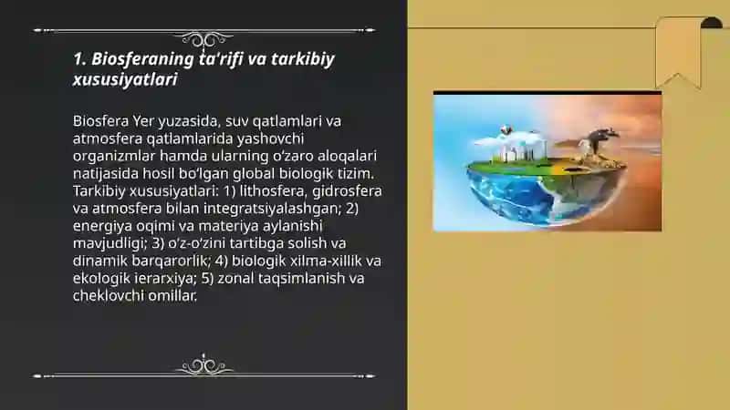 Biosfera va uning tarkibiy qismlar 3