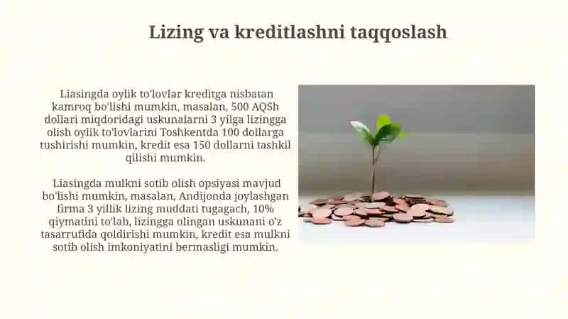 Investitsiya Moliyalashtirishda Lizing Mexanizmi 3
