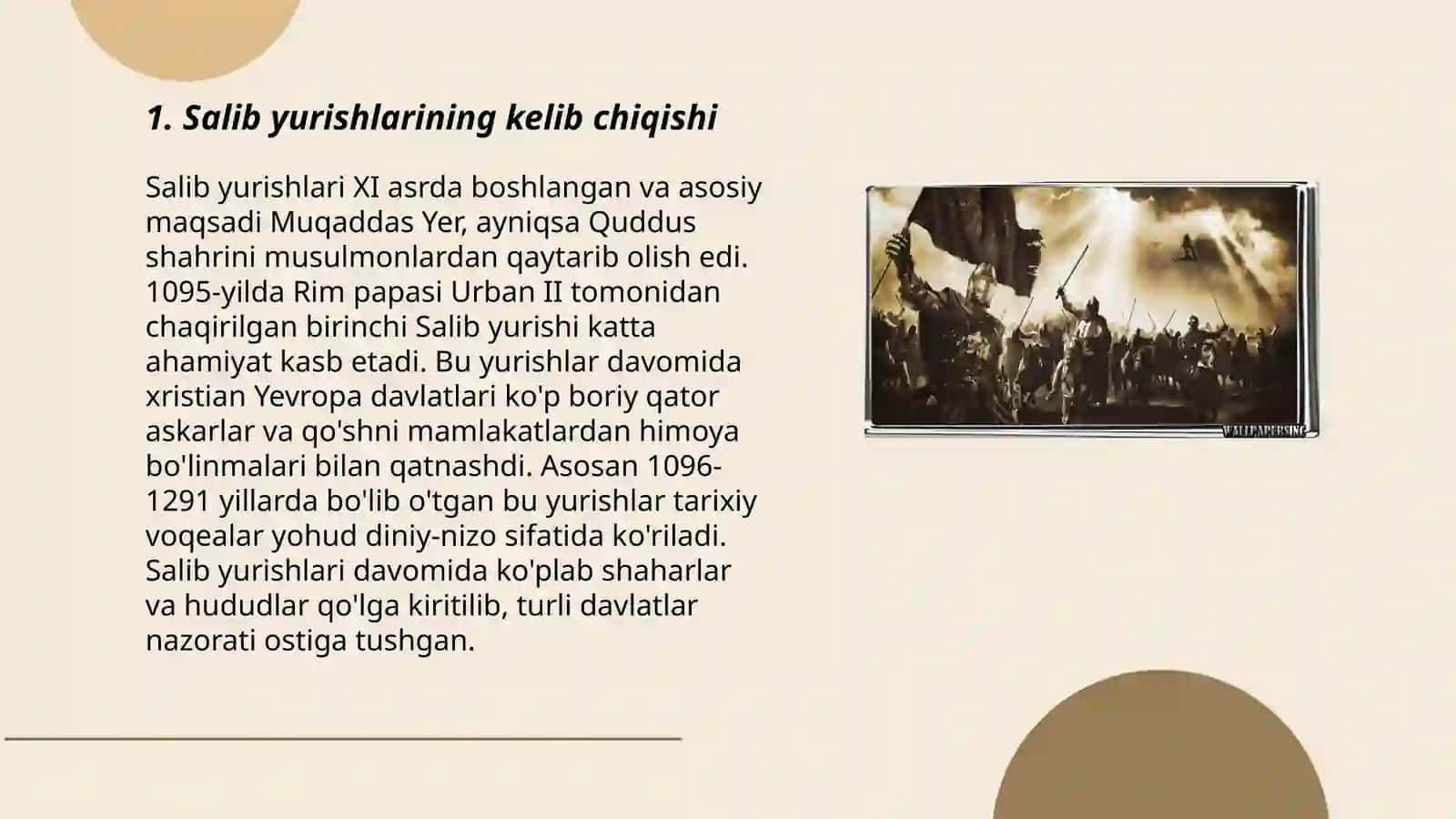 Salib yurishlari va Xristian cherkovi 3
