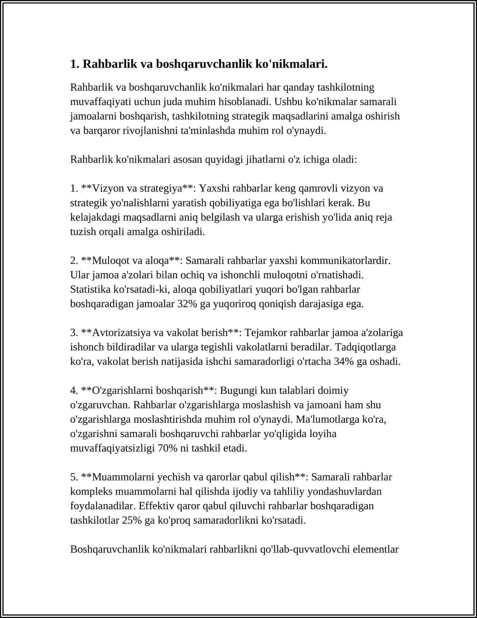IJTIMOIY ISHDA BOSHQARUVCHANLIK KO'NIKMALARI ORQALI XODIMLAR MOTIVATSIYASINI BOSHQARISH 3