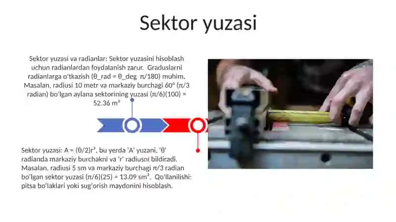 Burchakning radian õlchovi 3