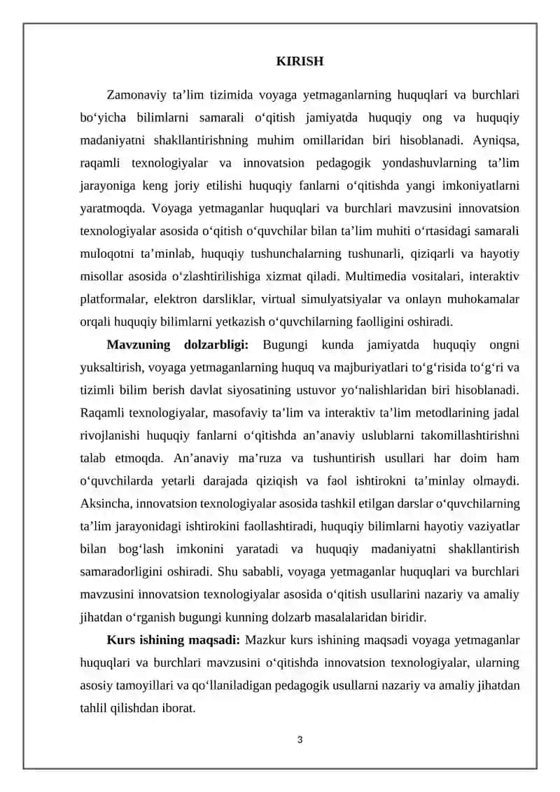 Voyaga yetmaganlar huquqlari va burchlari mavzusini oʻqitishda innovatsion texnologiyalar 3