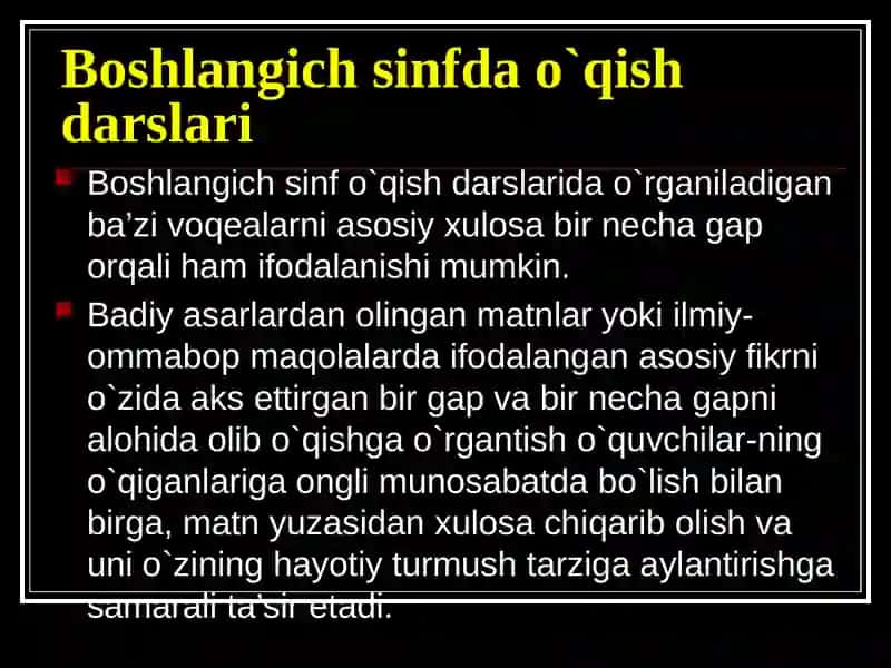 Dars va unga qo`yiladigan talablar 3