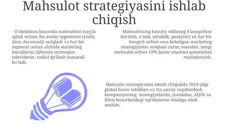 Mahsulot Siyosatining Asosiy Elementlari 3