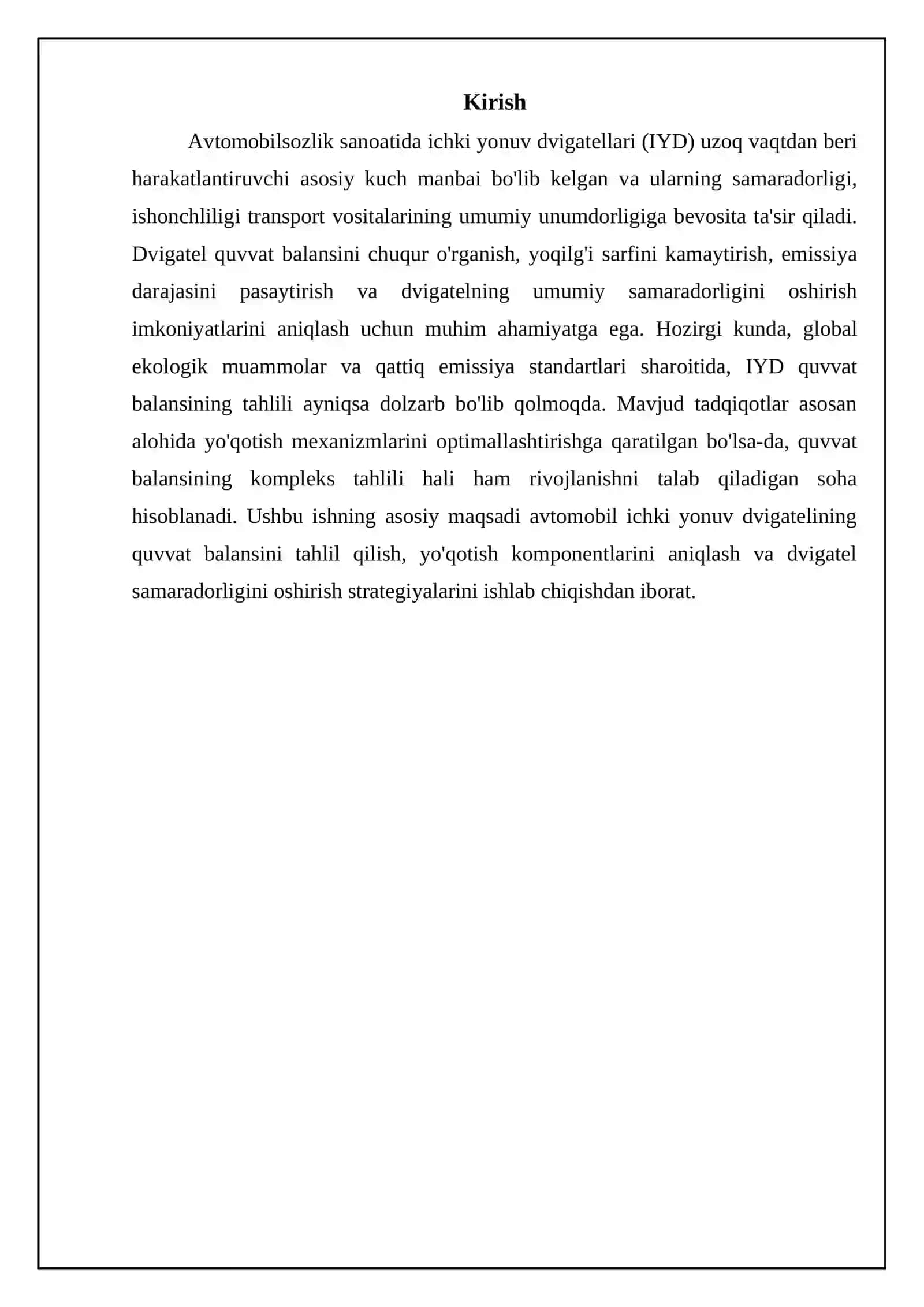 Avtomobil quvvat balansining asoslari 3