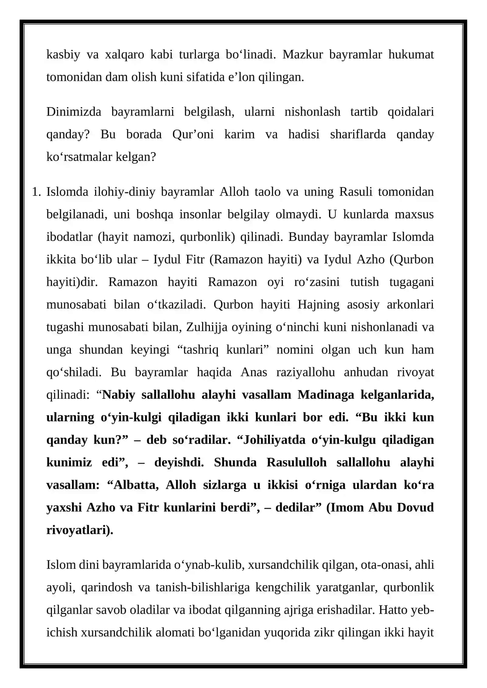 Islom dinidagi bayram va marosimlar 3
