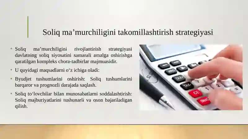 Soliq ma'murchiligini takomillashtirish strategiyasi va uning asosiy yo‘nalishlari 3