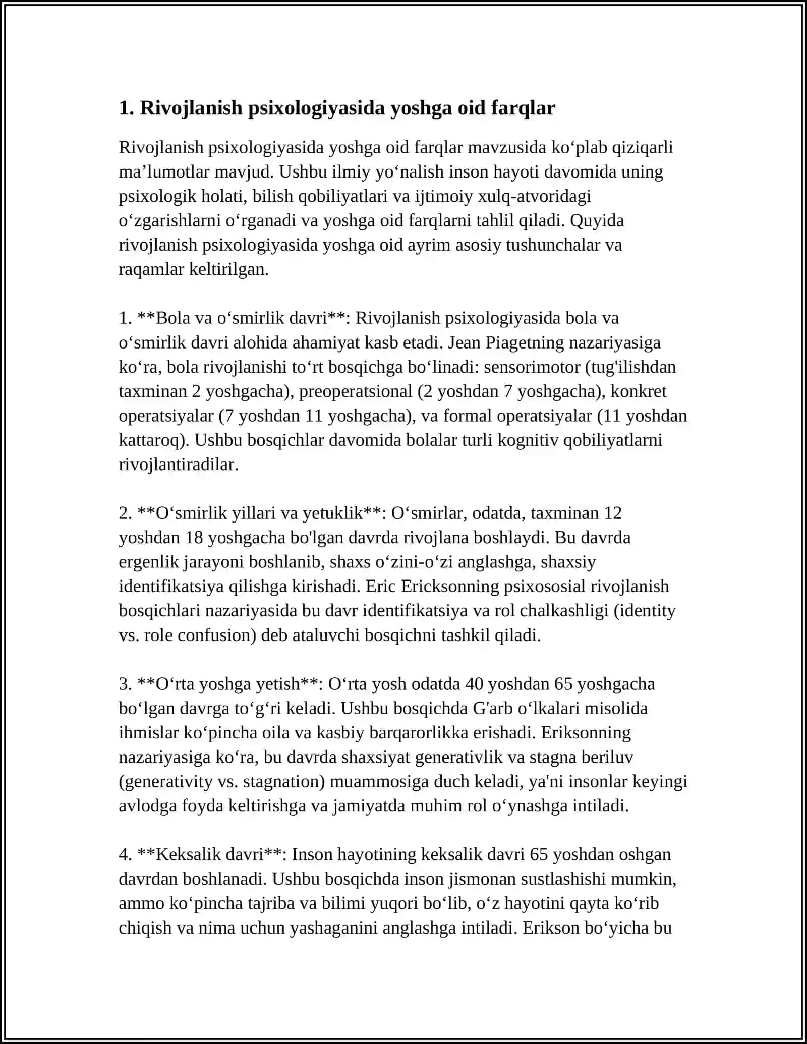 RIVOJLANISHNING YOSHGA VA INDIVIDUAL XUSUSIYATLARIGA OID TADQIQOTLAR TAHLILI 3