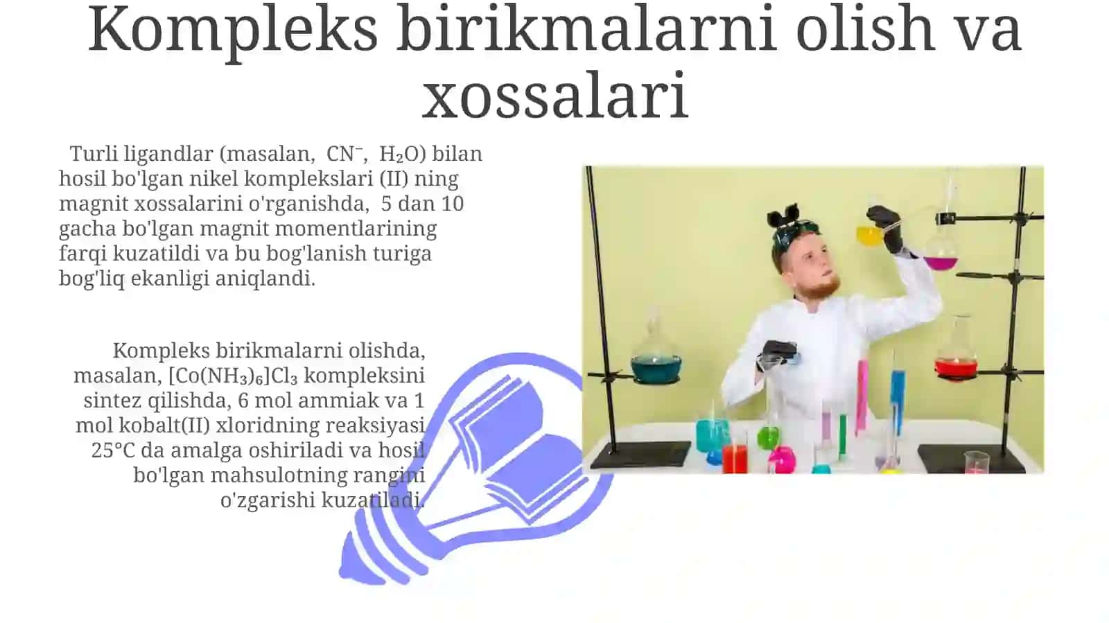 Anorganik birikmalarning sinflari va xossalari 3