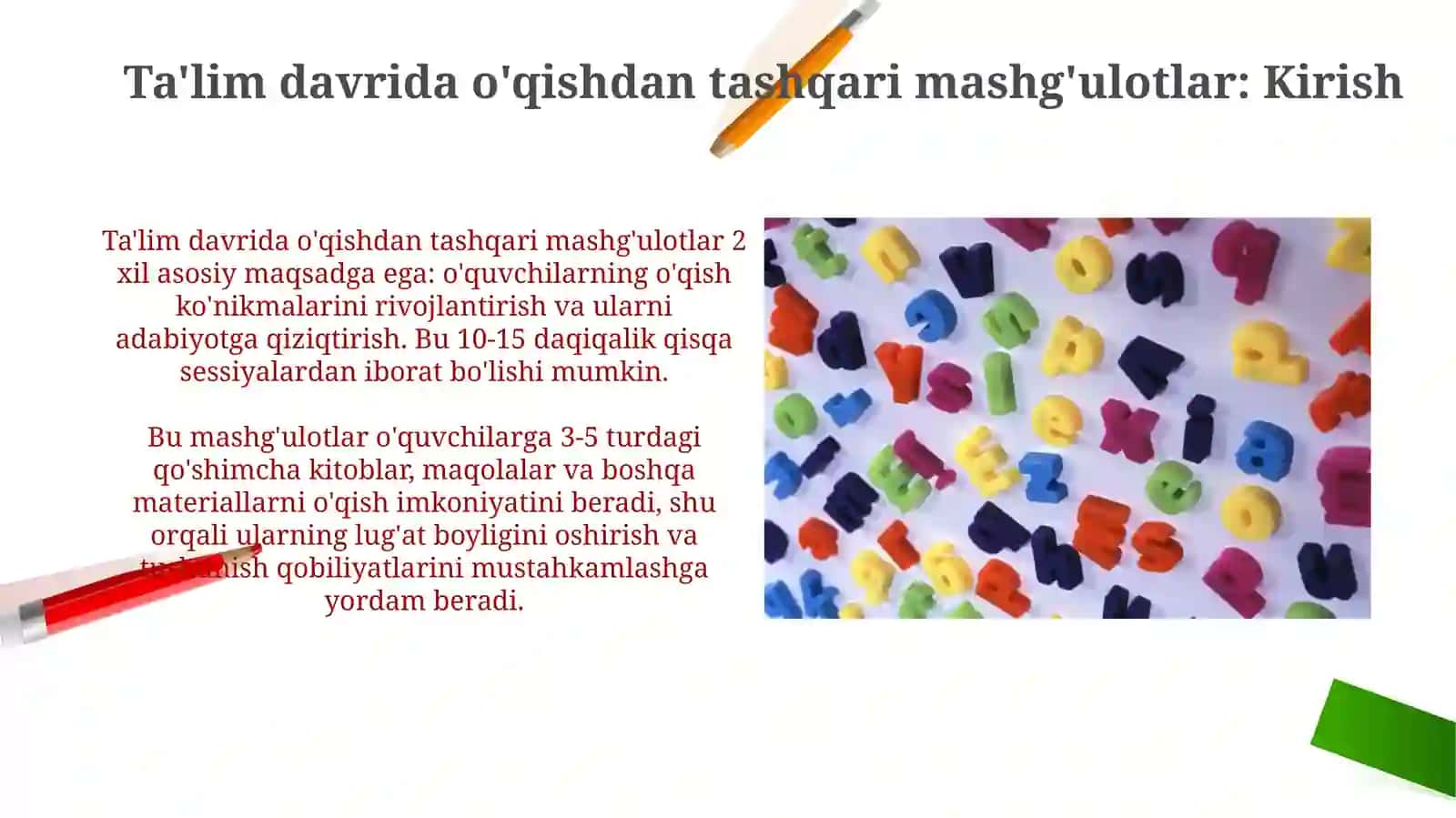 Savod o'rgatish davrida sinfdan tashqari o'qish mashg'ulotlari 3