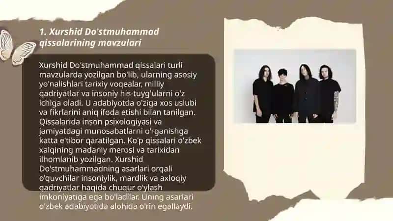 Xurshid Do'stmuhammad qissalarining o'ziga xosligi 3