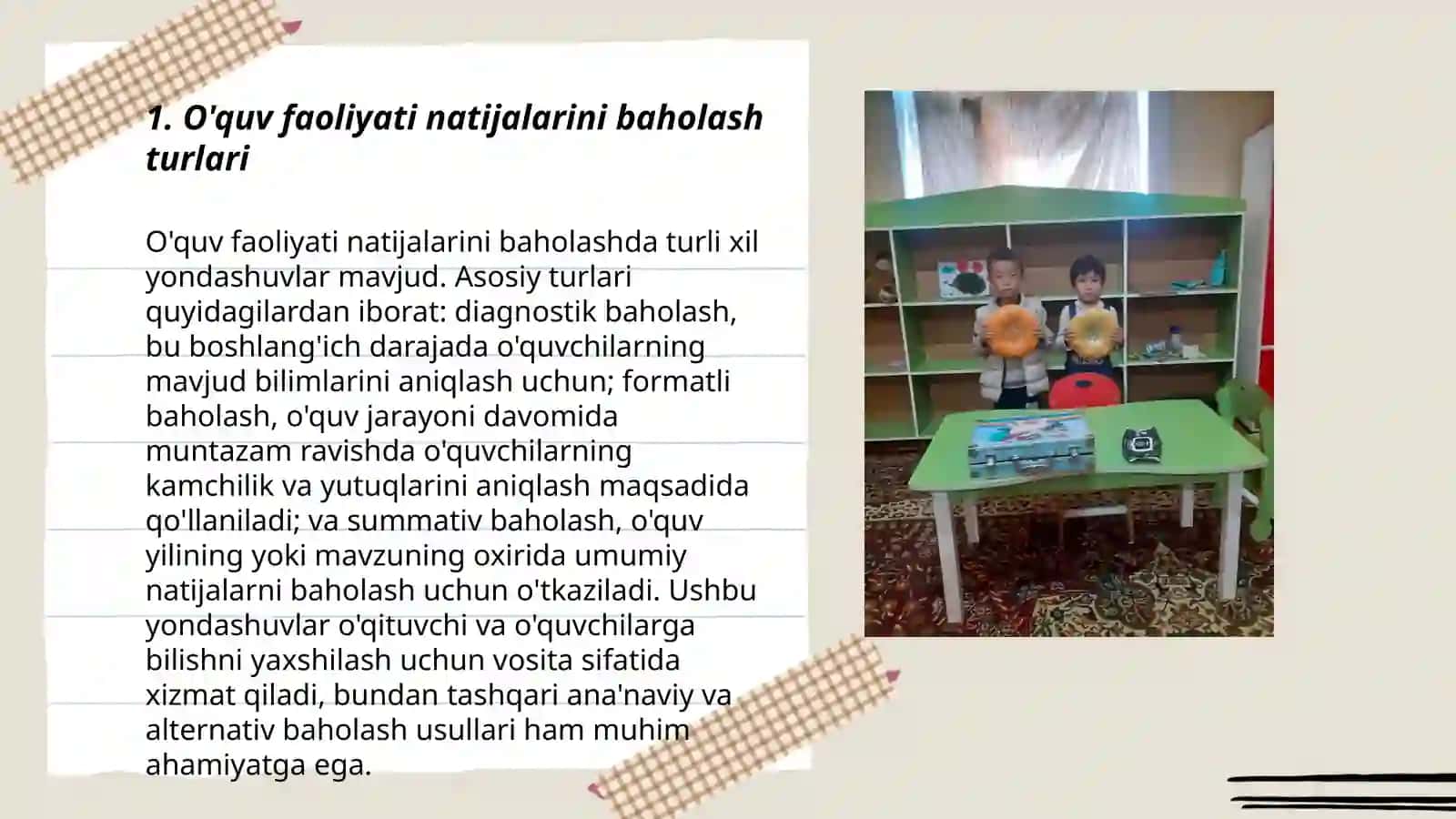O'quv faoliyati natijalarini hisobga olish turlari shakllari va metodlari 3