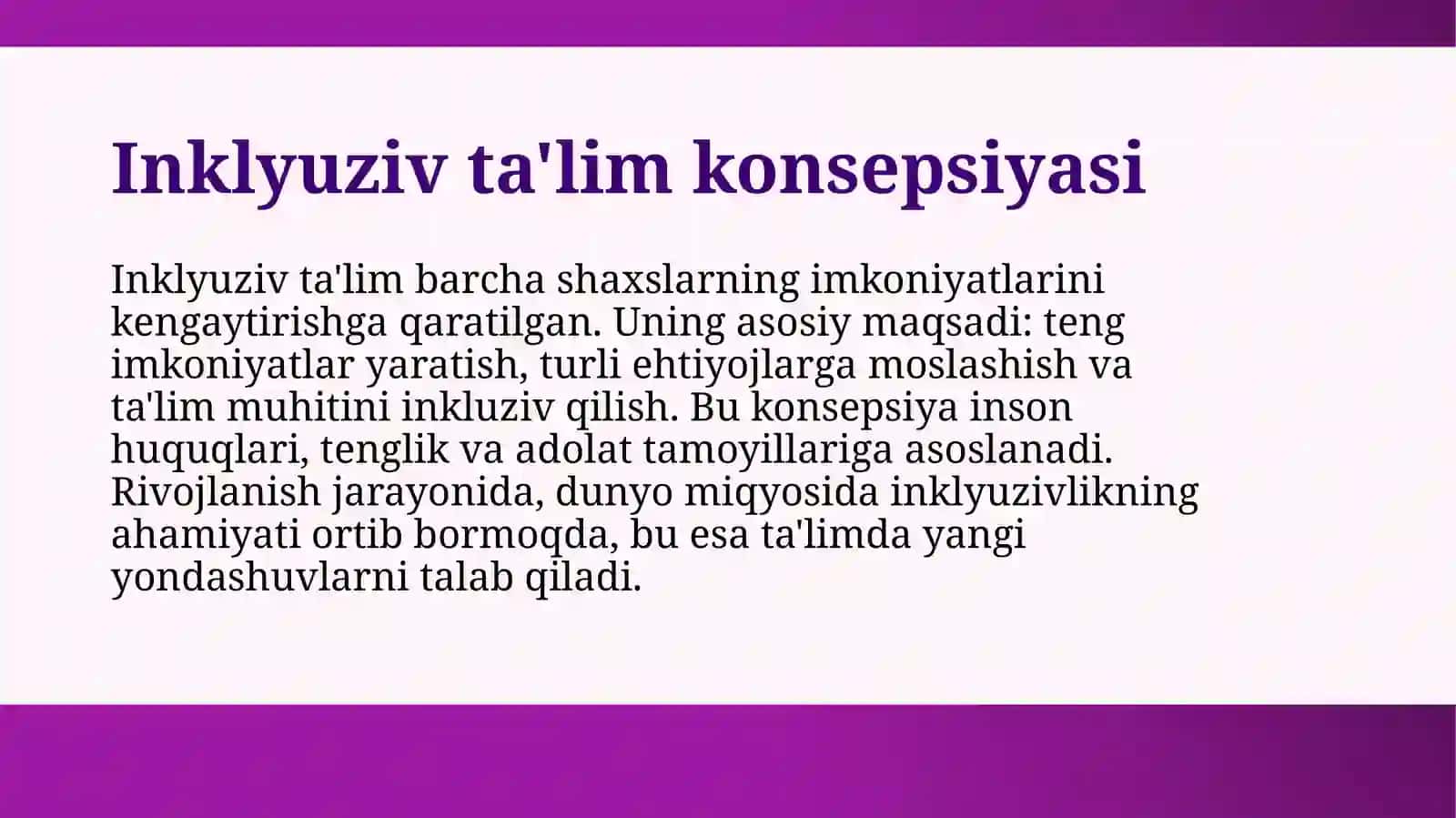 Inklyuziv Ta'lim Konsepsiyasi va Uning Asosiy Tamoyillari 3