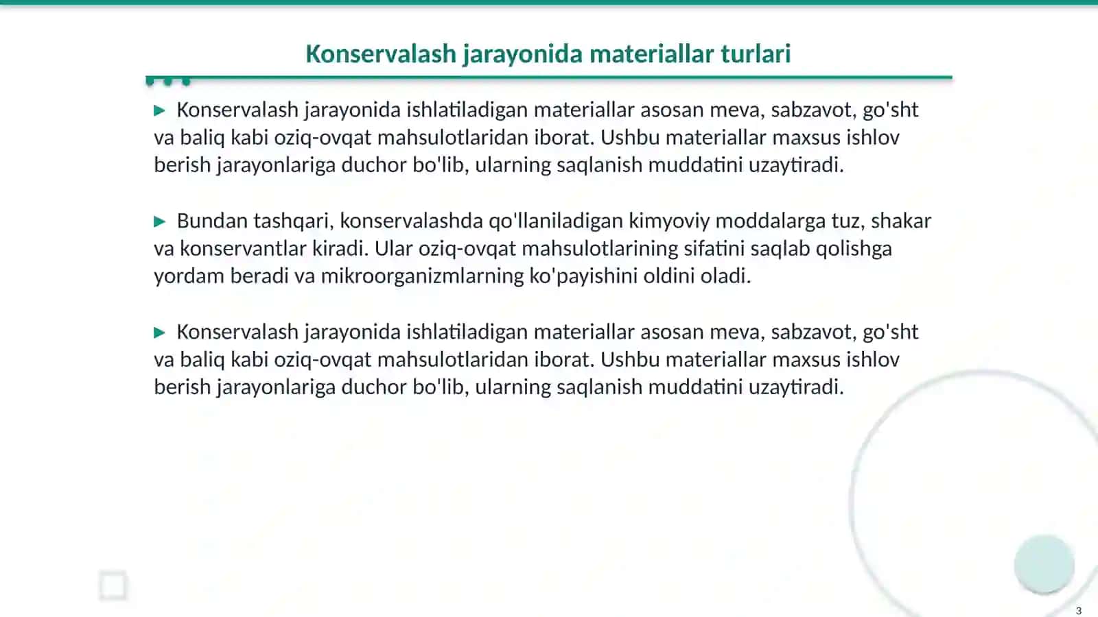 Konservalashda qoʻllaniladigan materiallar 3