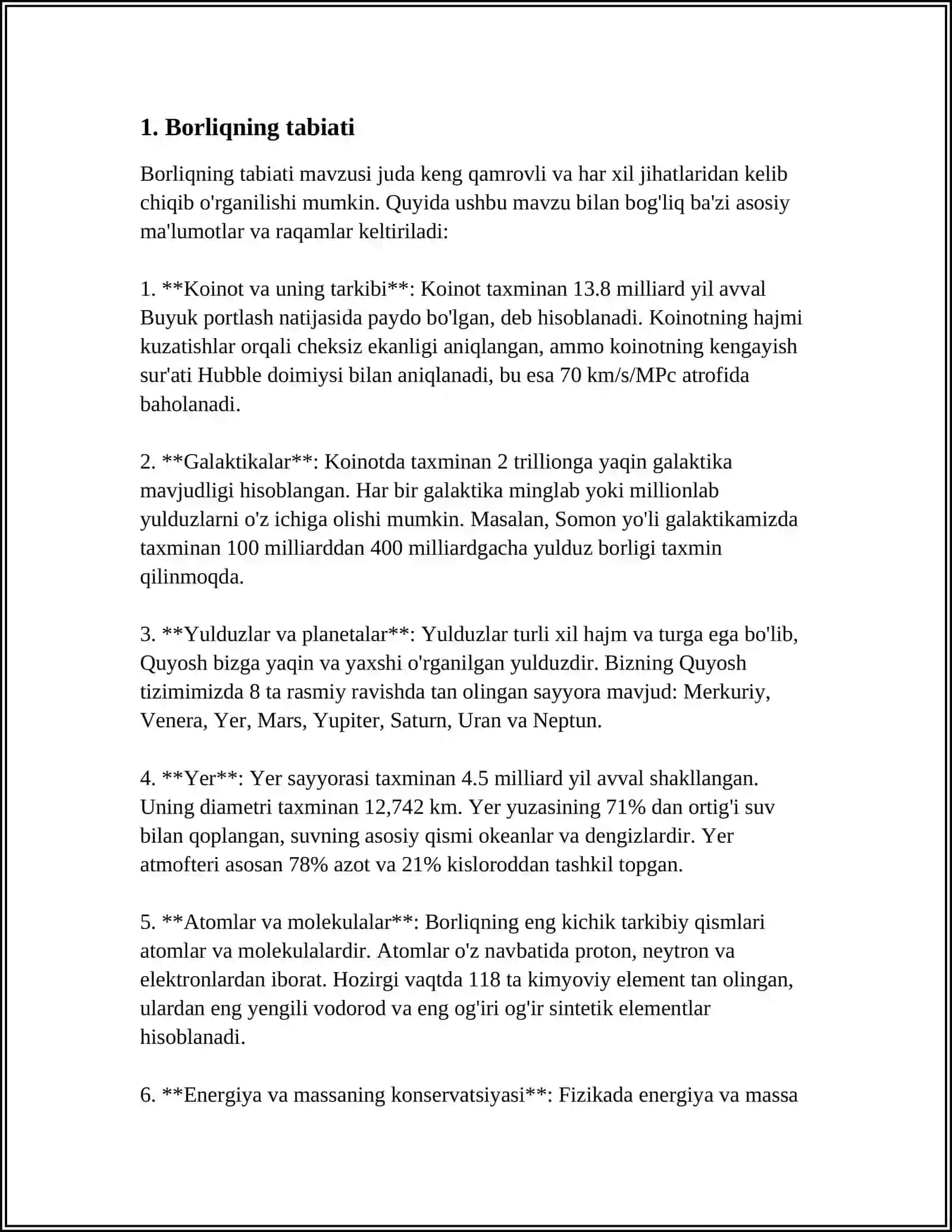 BORLIQ (ONTOLOGIYA) VA RIVOJLANISH FALSAFASI 3
