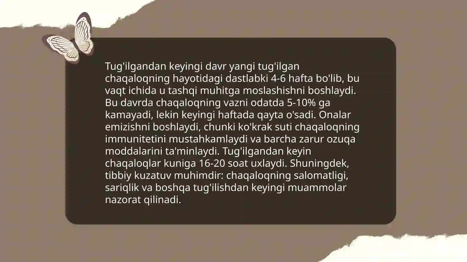 Postnatal ontogenezning asosiy davrlari 3