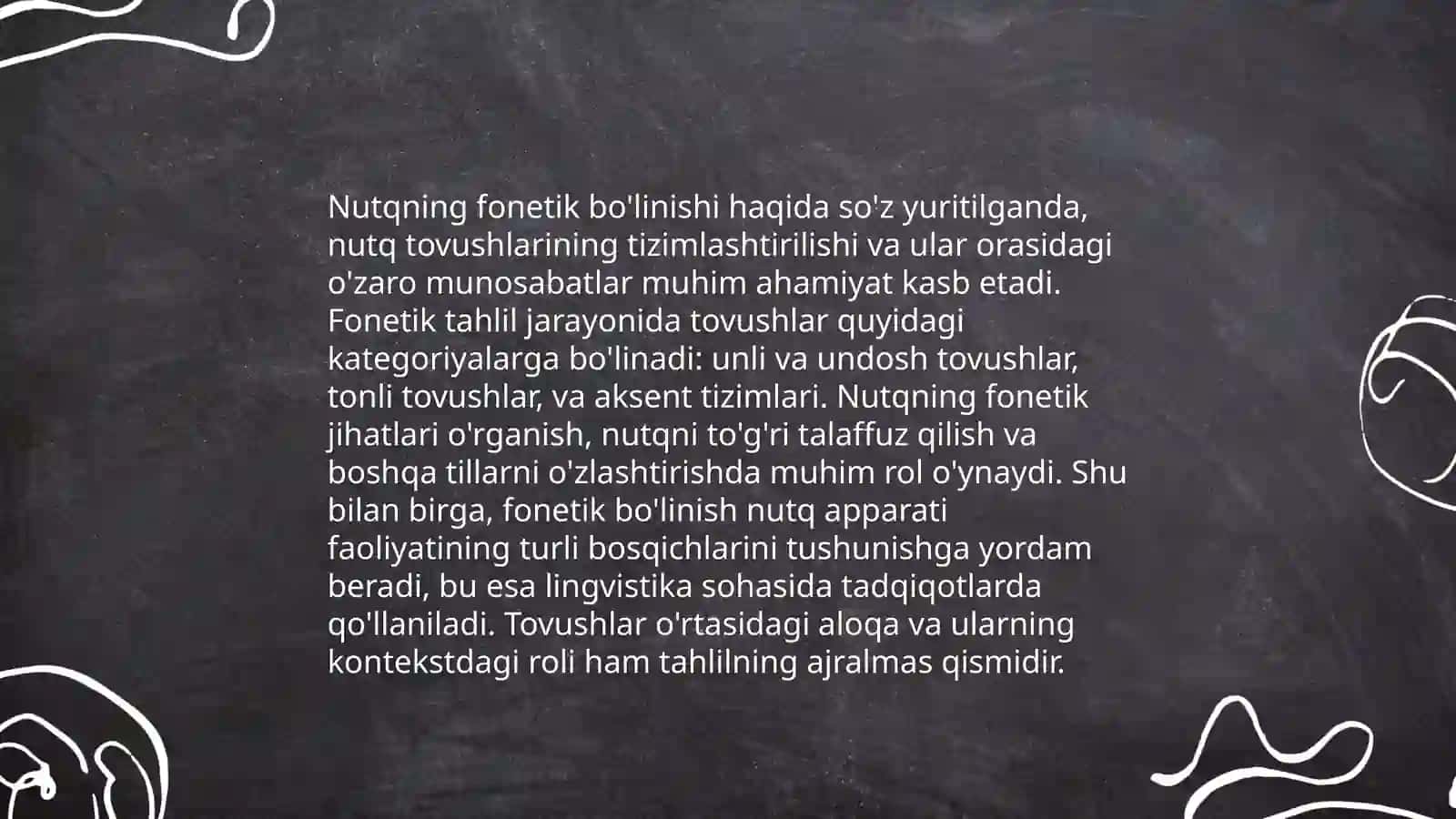 Nutqning fonetik bo'linishi 3