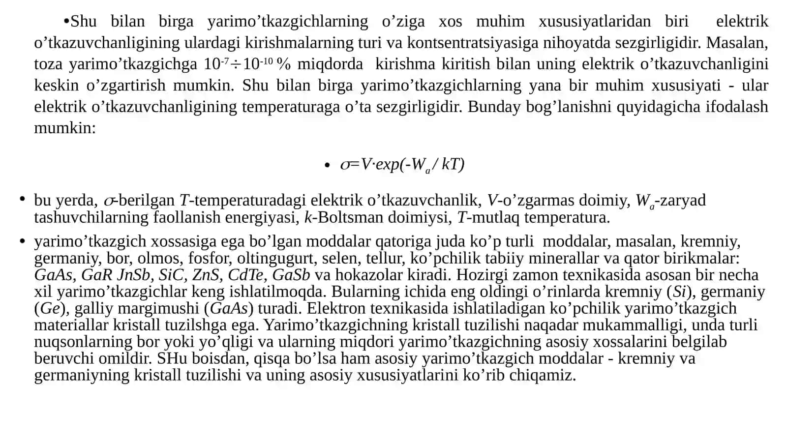 Yarimo’tkazgichlar va Dielektriklar Fizikasi 3