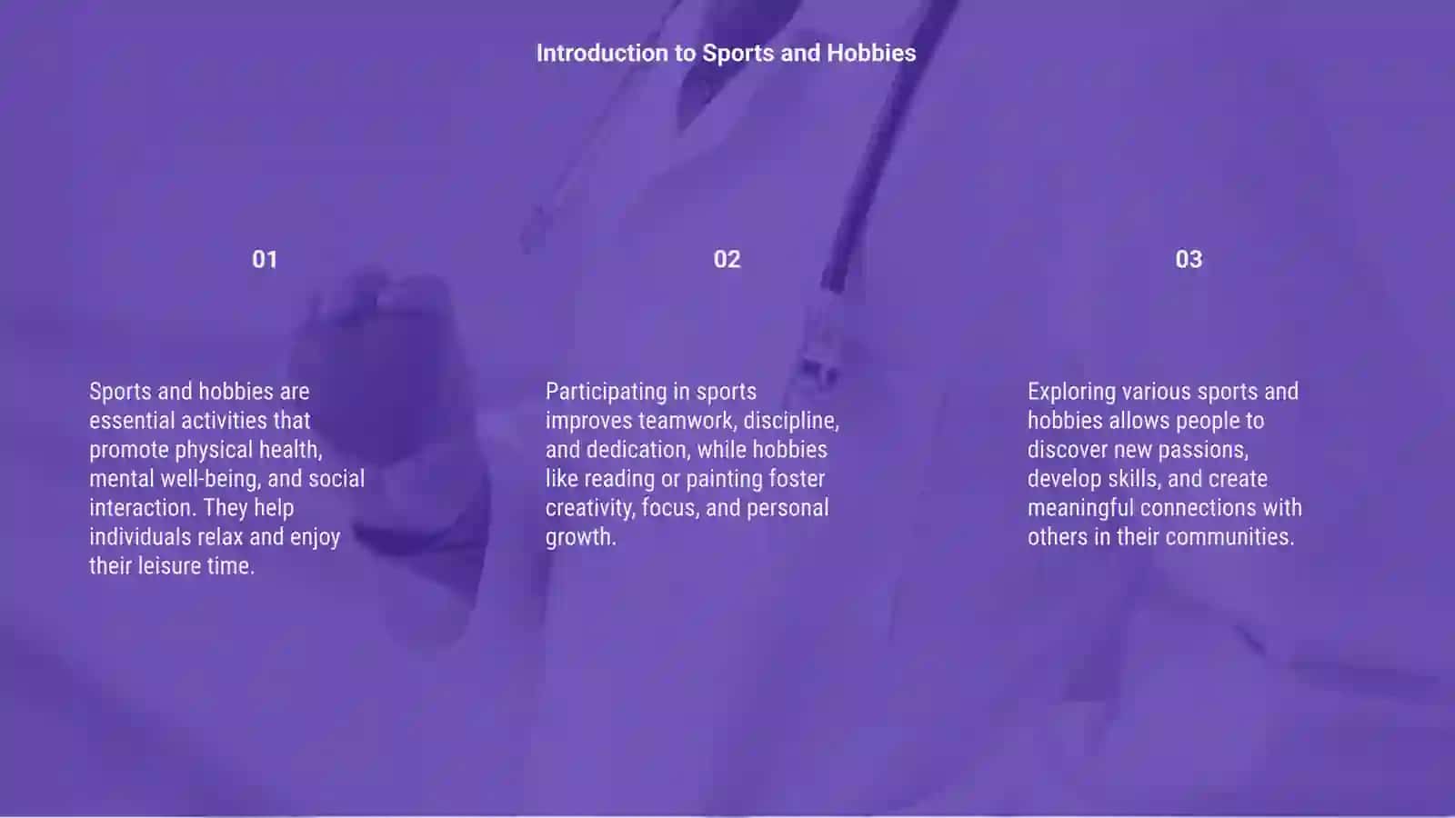 Sports and Hobbies 3